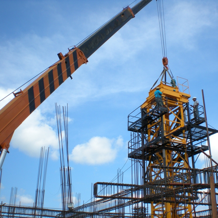 QTZ63(5010) Luffing Topkit Self Erecting Mini Tower Crane Construction Prices of Tower Cranes