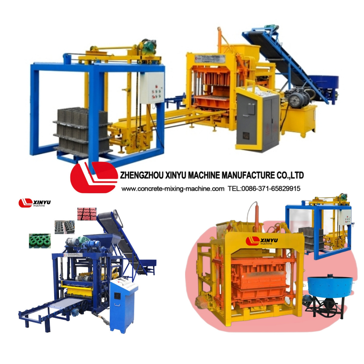 Small Scale Soil Red Clay Block Brick Making Machine Fully Automatic Interlocking Price for Make Bricks