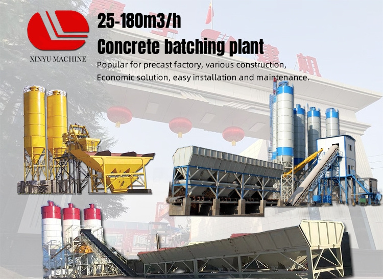 60m3 Ready Mix Cement Concrete Aggregate Batching Plant 120 Production Line Price List in Nigeria Egypt for Sale