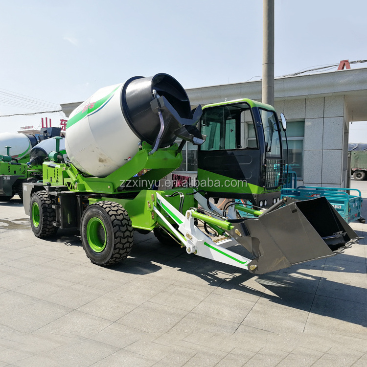 Mini Portable Self Loading Mobile Concrete Mixer Machine Truck Price Small Diesel Cement Mixer Car for Sale