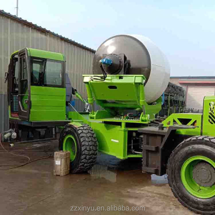 Mini Portable Self Loading Mobile Concrete Mixer Machine Truck Price Small Diesel Cement Mixer Car for Sale