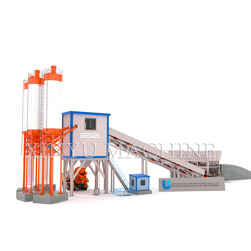 60m3 Ready Mix Cement Concrete Aggregate Batching Plant 120 Production Line Price List in Nigeria Egypt for Sale