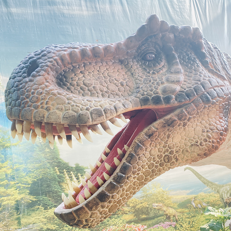 Outdoor animatronics dinosaur moving T-Rex head for sale