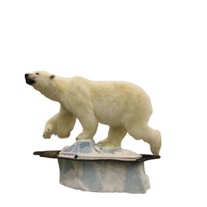 China Manufacturer life size animatronic polar bear  for animal zoo