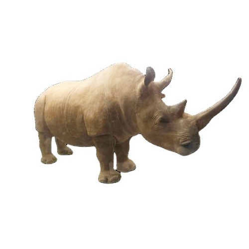 Theme park Life size animatronic rhinoceros realistic animatronic animal model for sale