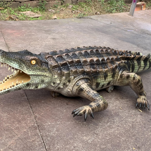 life size waterproof walking animatronic crocodile model for theme park