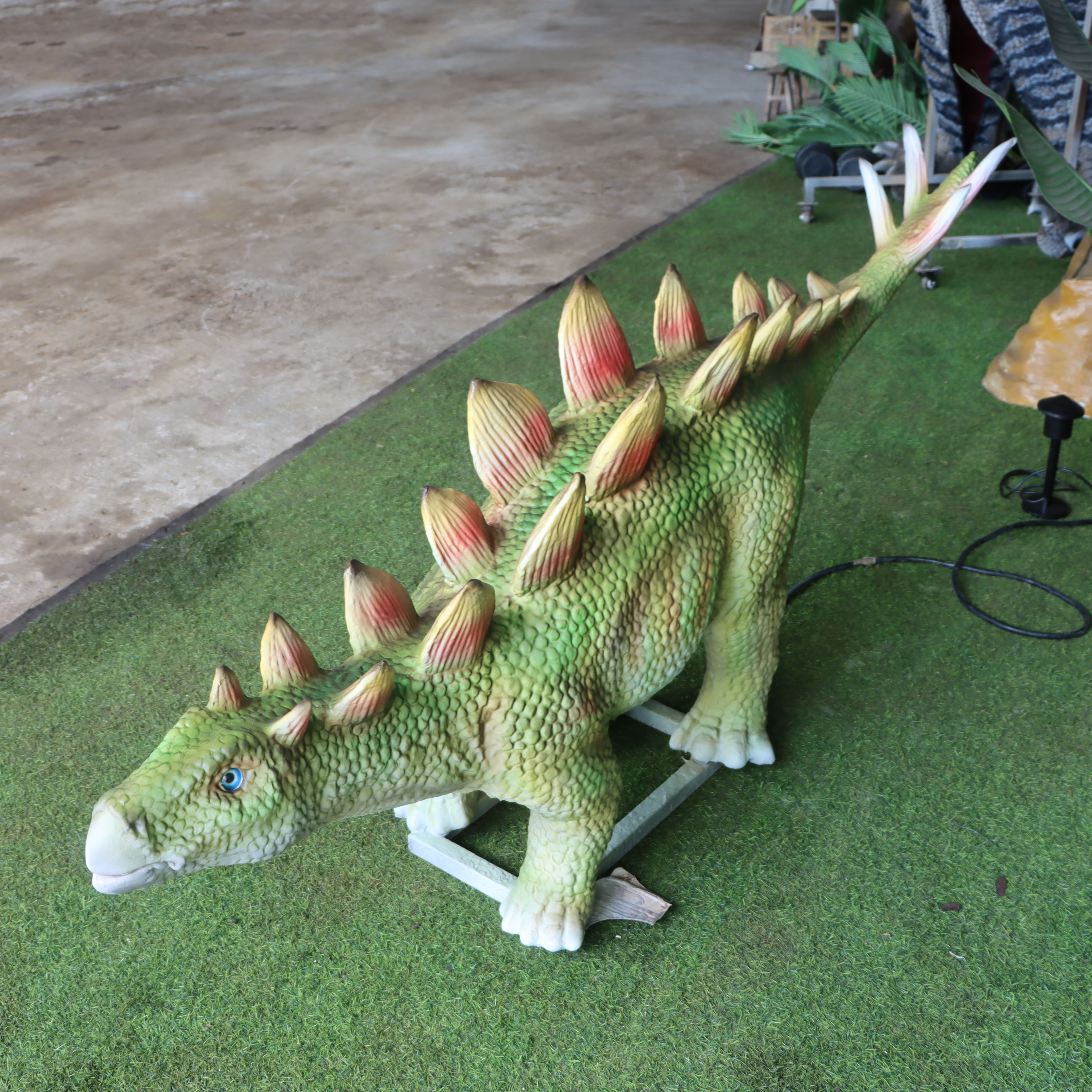 Playground Realistic Dinosaur Electronic Model Life-size Animated Dinosaur Jurassic World Dynamic Stegosaurus