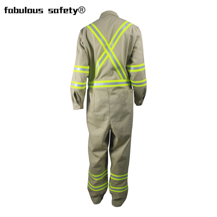 Nfpa 2112 Fire Retardant Summer Poly Cotton Ppe Protective Proban Fr Coverall For Men