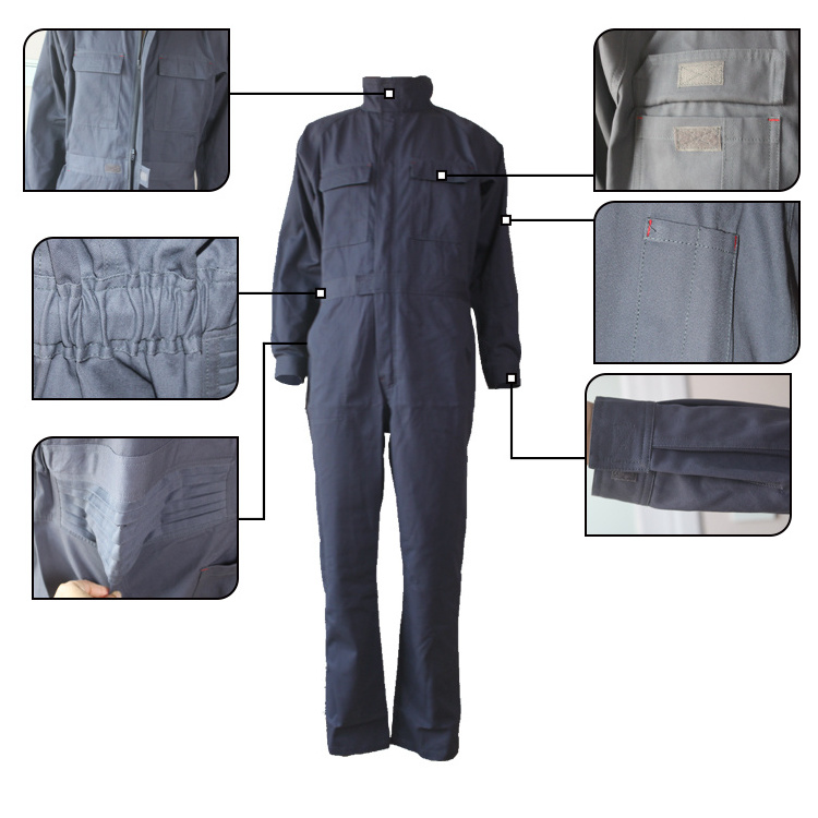 Industrial Safety Fire Proof Construction Jumpsuit Workwear