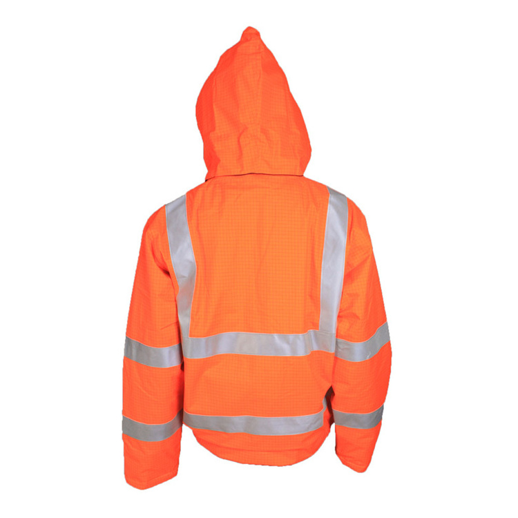 Wholesale EN20471 Orange High Visibility Safety Jacket For Worker