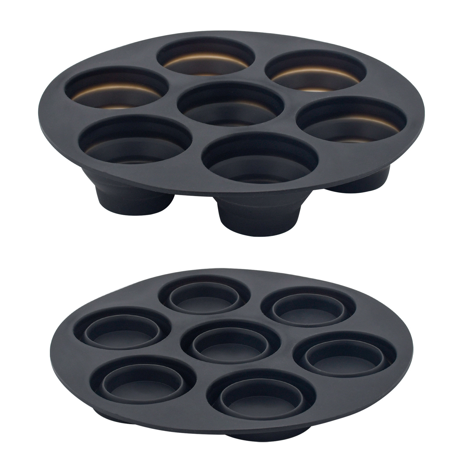 Air Fryer Accessories 7 holes Silicone Muffin Pan Cupcake Tray for Baking Cupcake Mold