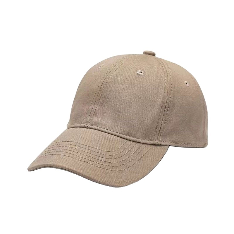 Explosive European and American khaki baseball cap head around leisure sports face small summer sun shield cap