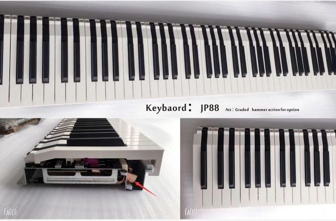 Digital Music Keyboard, Hammer Action 88 Keys, Wholesale, Factory Supply | JP88-ZC