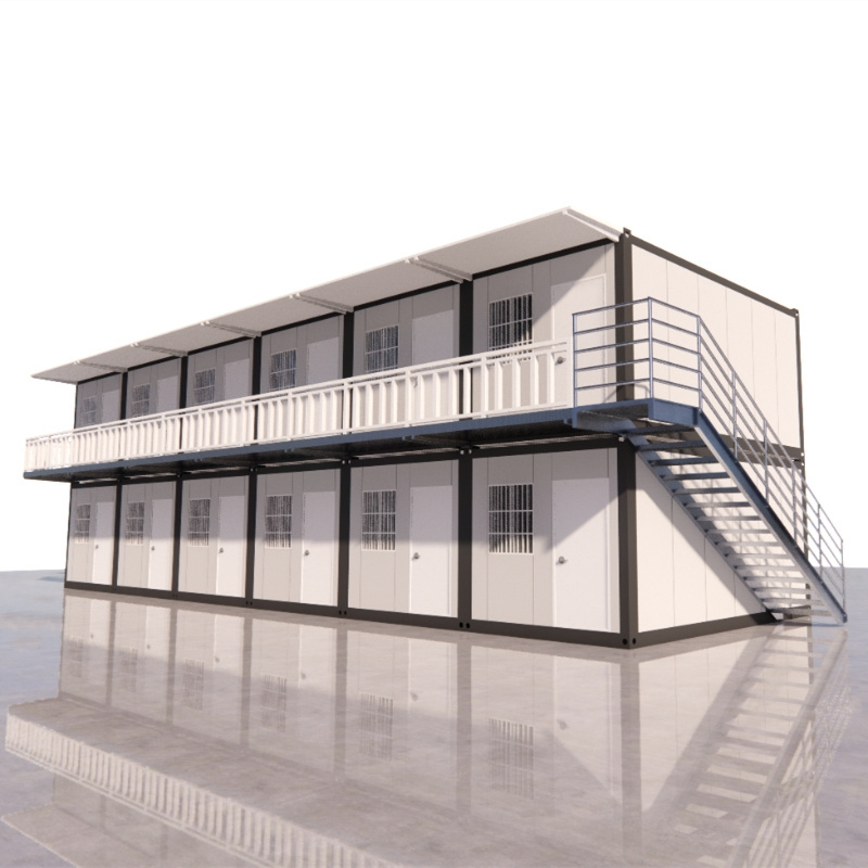 Low Cost Shipping Container Prefabricated Foldable Shops Stores Flat Pack Garage