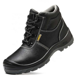 sapatos de trabalho Best Factory Price black low cut PU leather safety boots with PU outsole anti-slip