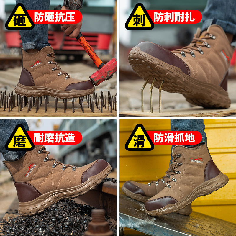 Factory Direct Other Works Safely Slip Resistant Working Work Shoes Hiking Men Groundwork Safety Boots