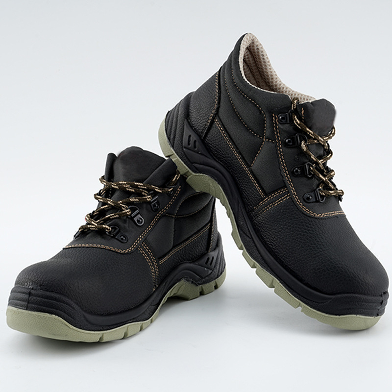 Hot Sell Leather S1P Anti Puncture Engineering High Ankle Safety Boots Working Shoes With Best Price