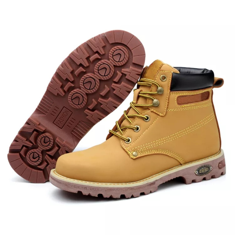 Good quality slip Resistant Shoes for Work anti-puncture construction safety boot for men