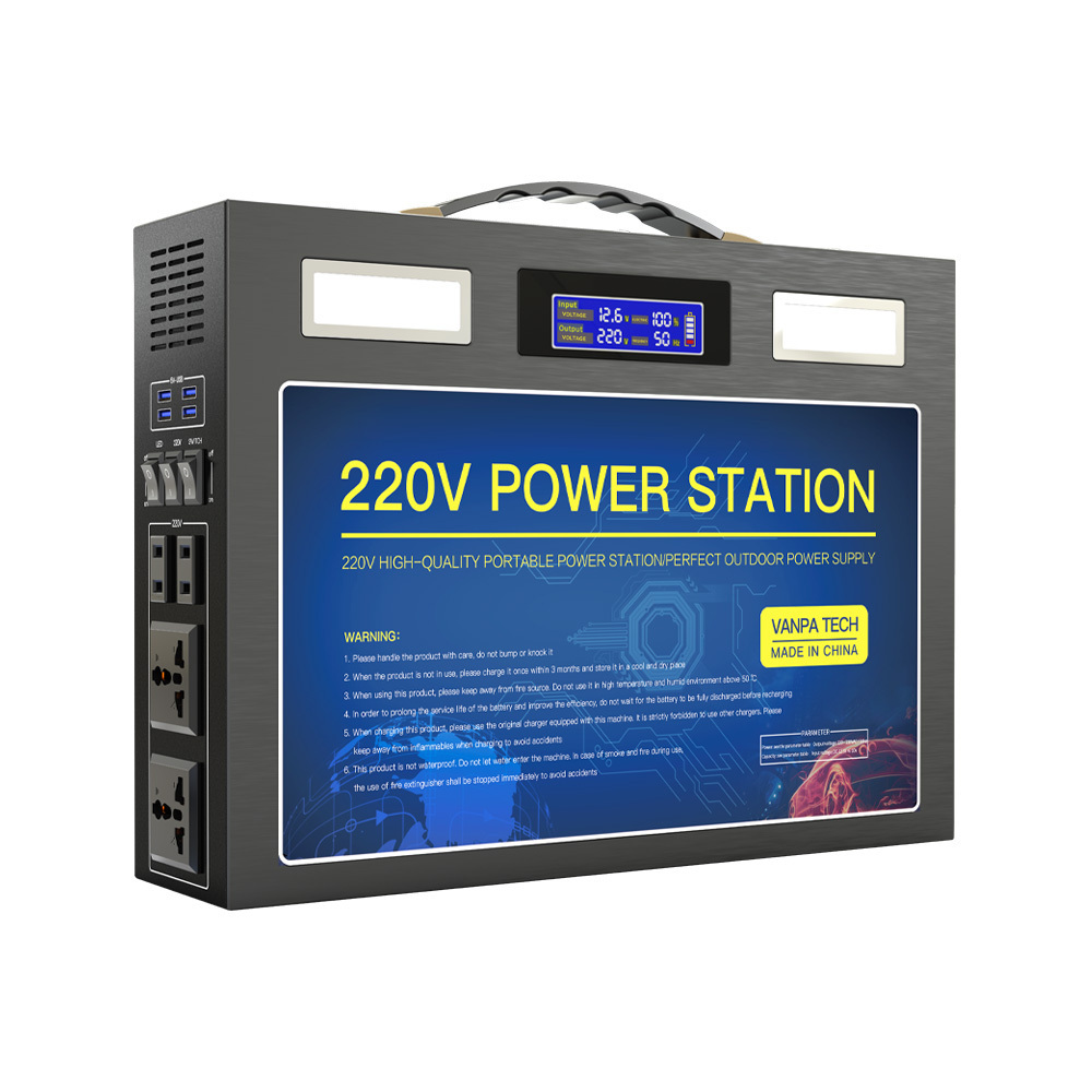 Cheap price functional DC AC 220V 300W/600W/1000W/2000W Portable Power Station Outdoor Camping Fishing Home Backup