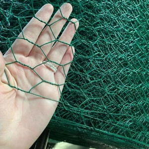 Fencer Wire 20 Gauge Chicken Wire Fence Galvanized Poultry Hexagonal Netting Crafting Chicken Coops Rabbit Rodent Cage, 1-Inch H