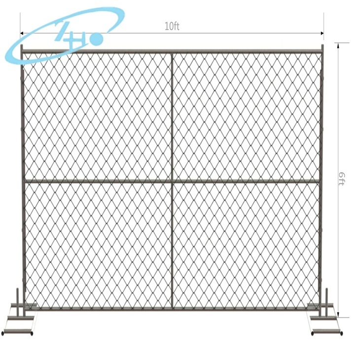 Removable Building Chain link temporary fence