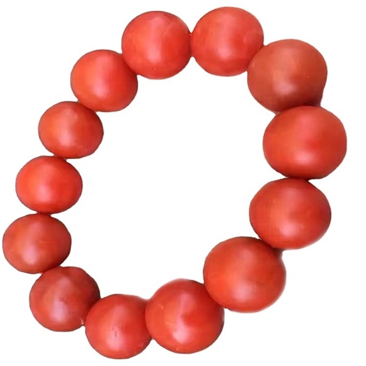 shiny natural and genuine red color Nanhong Buddha round beads pray agate bracelet jewellery