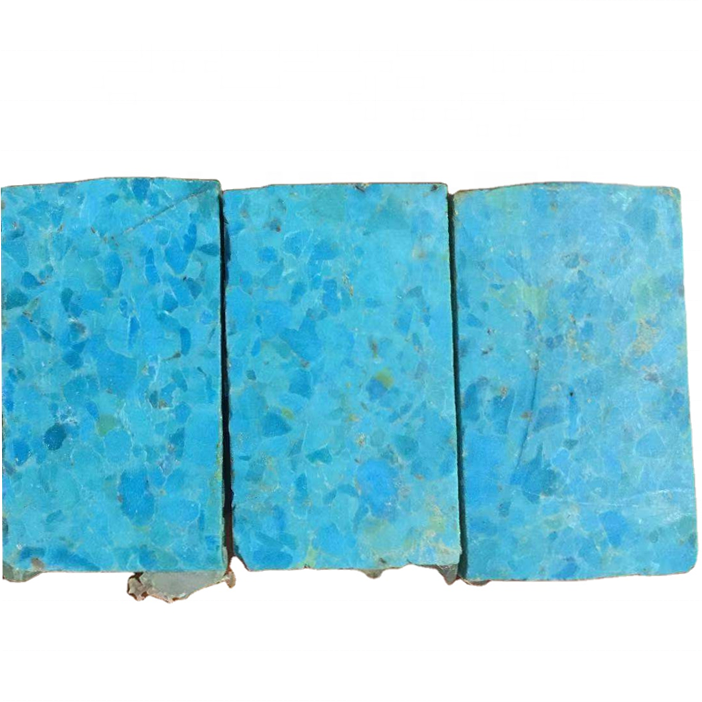 100% naturally precious turquoise gemstones copper compressed apple-green or blue color turquoise block