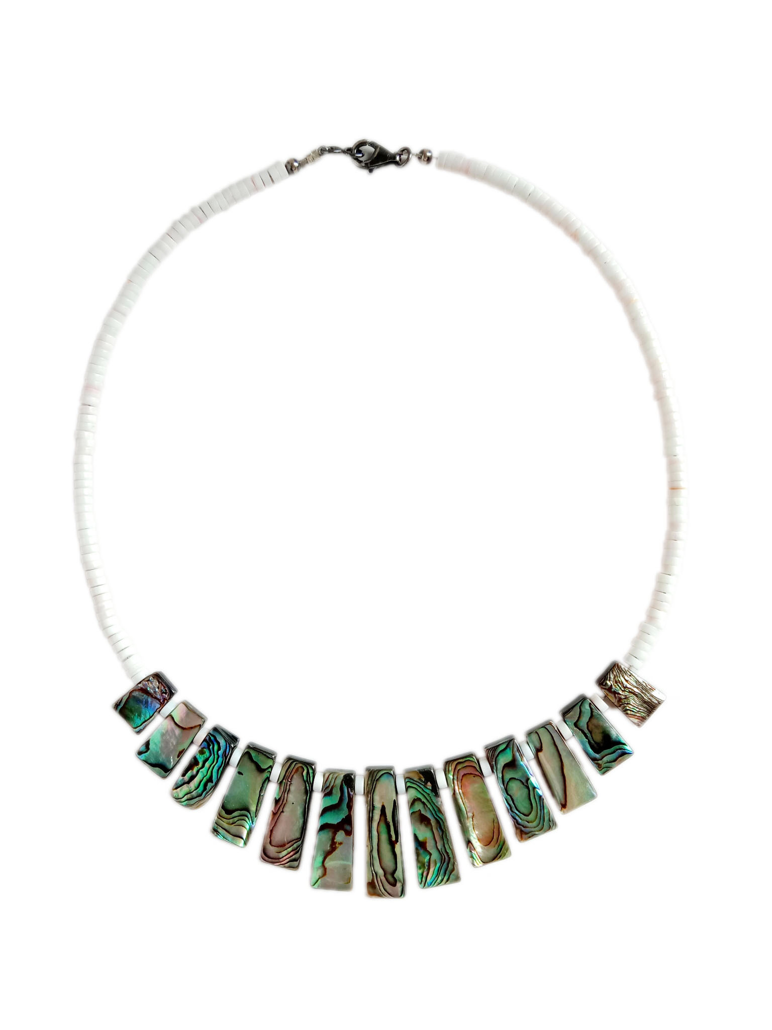 Abalone shell smooth sea shell beads Paua Necklace colour shell for making jewellery