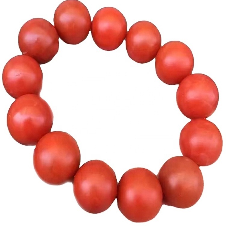 shiny natural and genuine red color Nanhong Buddha round beads pray agate bracelet jewellery