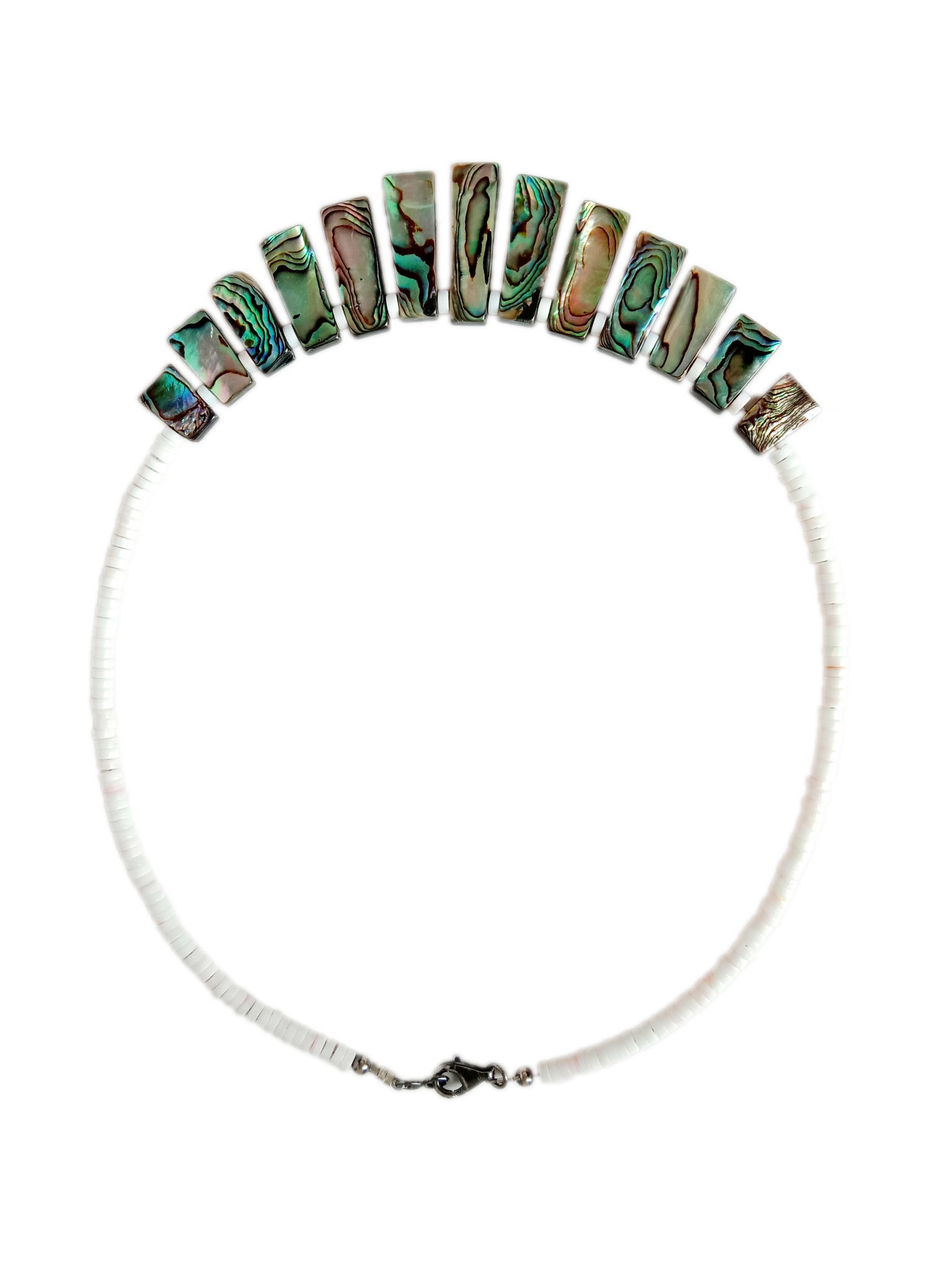 Abalone shell smooth sea shell beads Paua Necklace colour shell for making jewellery