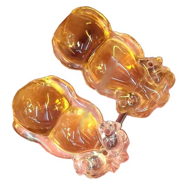 Citrine quartz carved gemstone loose beads