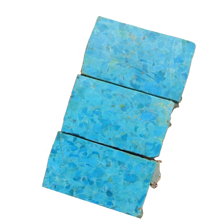 100% naturally precious turquoise gemstones copper compressed apple-green or blue color turquoise block