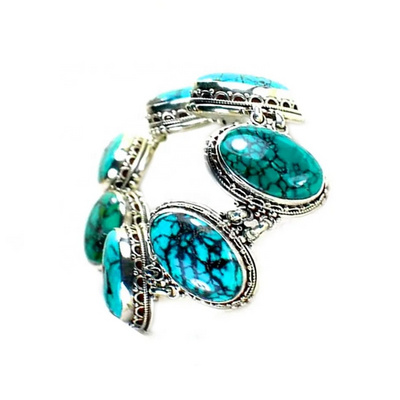 Turquoise and leather bangles jewellery Kingman turquoise sterling silver cuff bangles