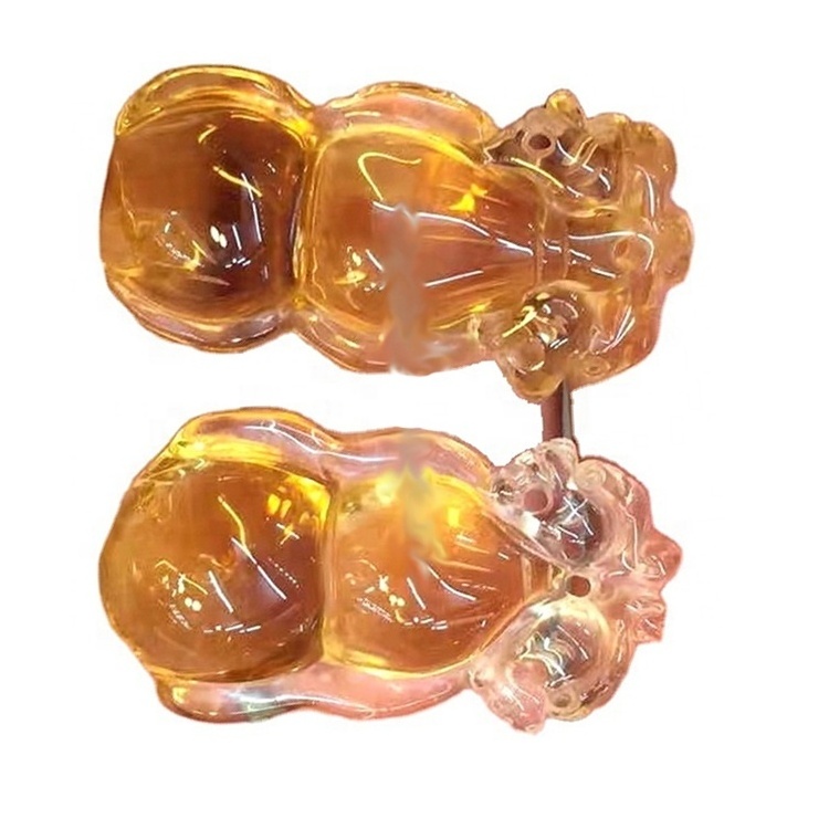 Citrine quartz carved gemstone loose beads