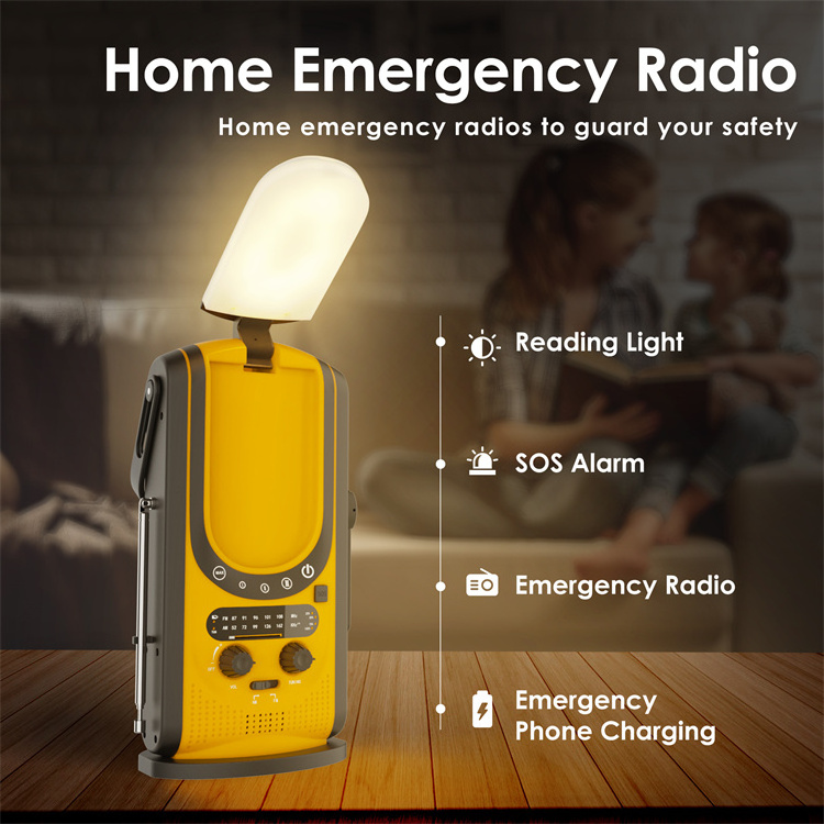 Best Solar Dynamo Radio Flashlight Noaa Outdoor Survival Disaster Radio