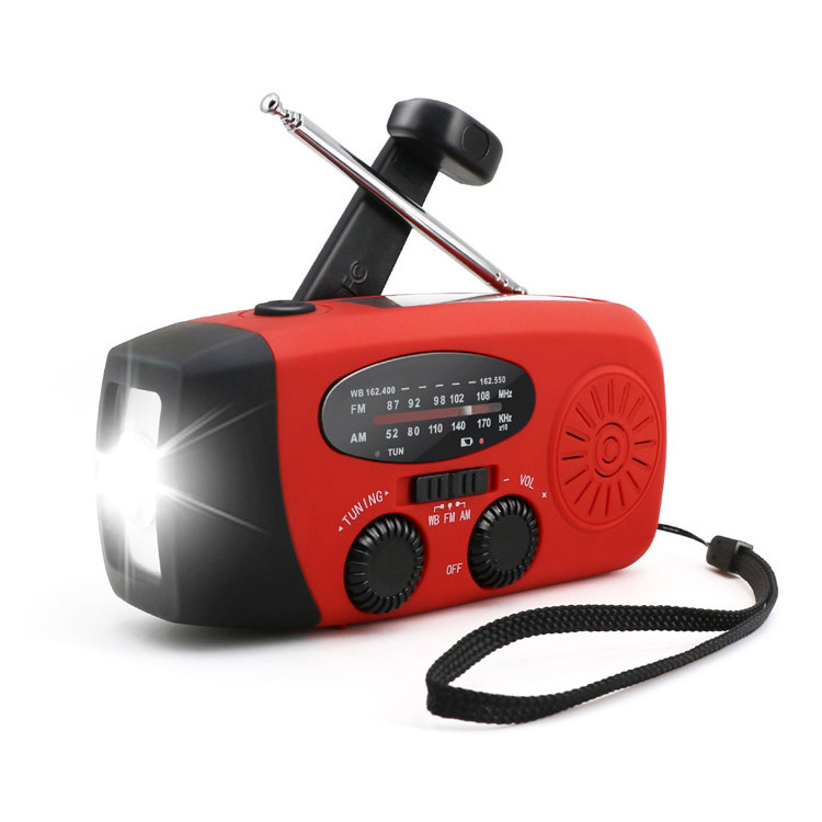 Best Earthquake Survival Kit Mini Hand Crank Solar Light With Emergency Radio