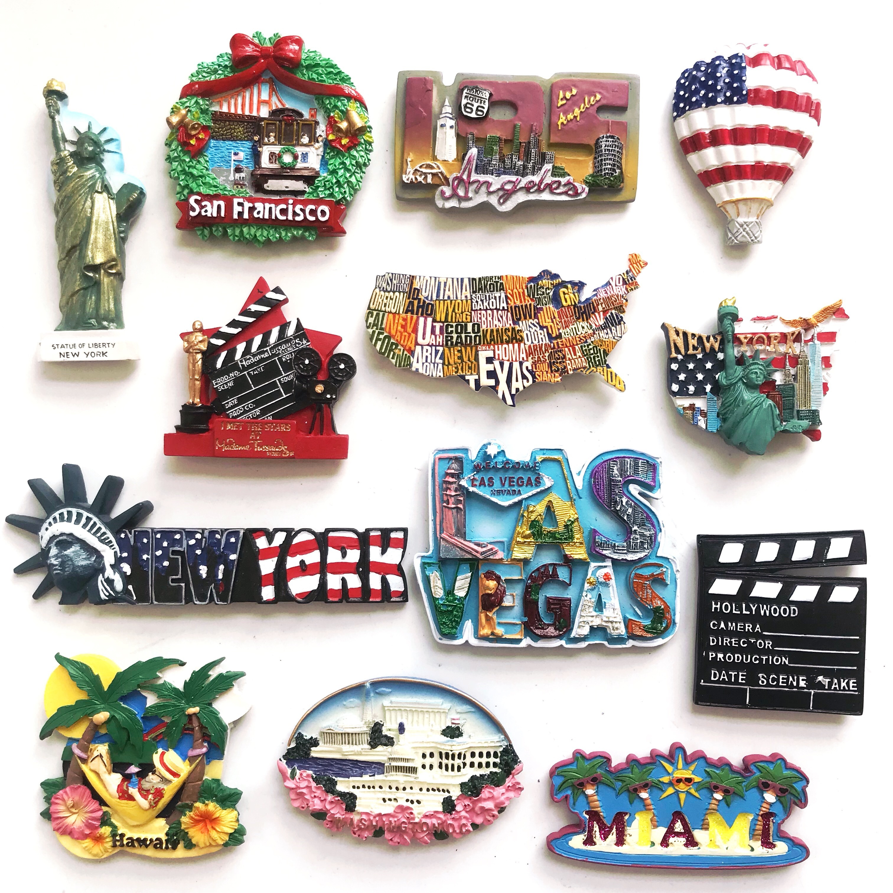 Custom Printing Resin Fridge Magnet 3D Refrigerator Magnet Tourist Souvenir Different Countries 3D Resin Magnets For Fridge