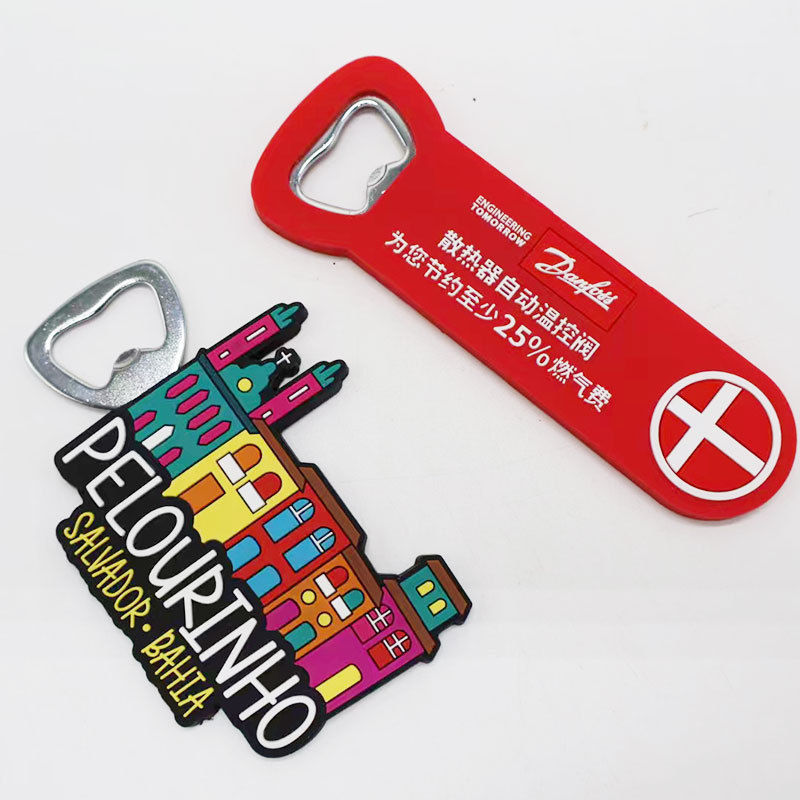 Amazon best-selling items magnet beer PVC 3d fridge magnet bottle opener Customized beverage beer bottle opener fridge magnet