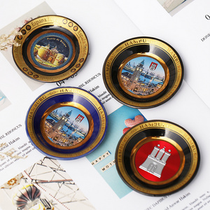 Custom Travel Souvenir Hanging Plate Craft Displaying Plates Ceramic Souvenir Plate For Decoration