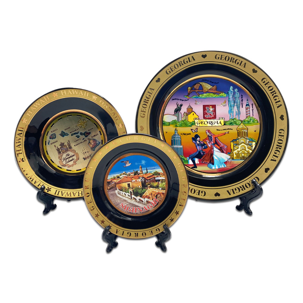 Custom Ceramic Decorative Plates Ceramic Souvenirs Creative Ornaments Ceramic Souvenir Plate Crafts