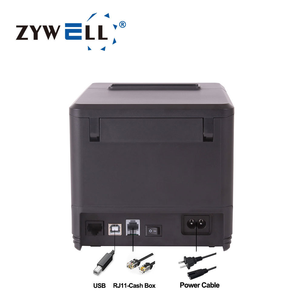 Pos Printer Rear Port Cash register port 58mm 80 mm thermal receipt printer for restaurants ...