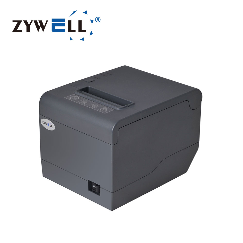 High quality lottery ticker printer Zywell zy808 black gray white thermal 80mm event ticket printer