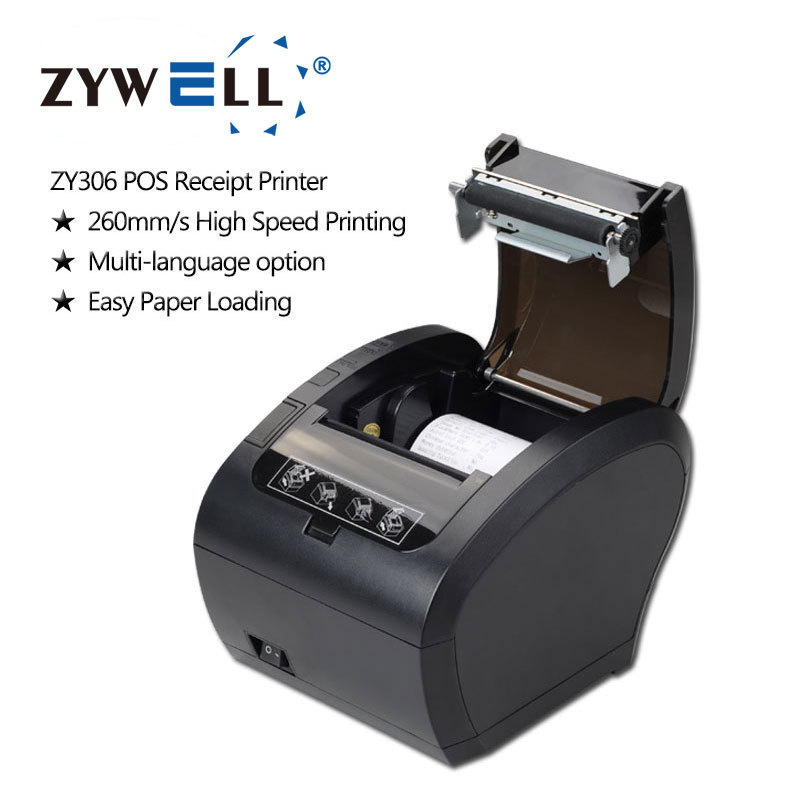 Shop cash count thermal pos printer pos system pda 3 inch thermal desktop pos 80mm printer