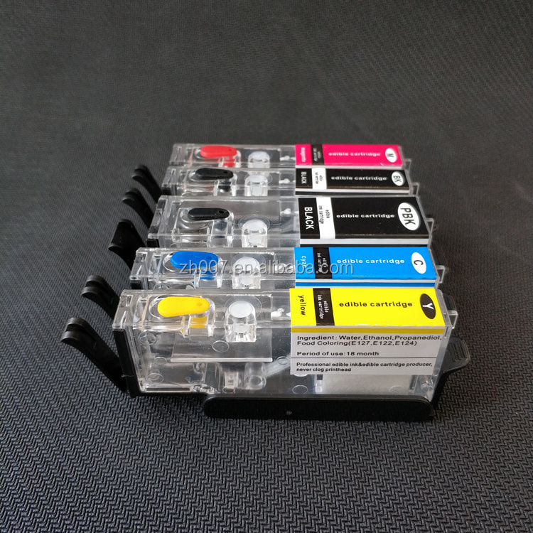 High Quality Edible Ink Cartridge for Canon PGI480 CLI481 Ink Cartridge with Edible Ink