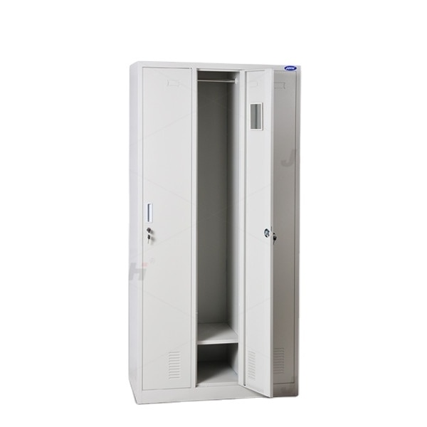 Metal Gym Three Doors Locker School Locker with Mirror Changing Room Key Clothes Lockers