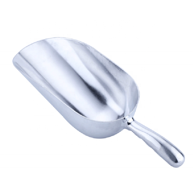 Food Grade Useful Round Bottom Aluminum Food Scoop Ice Scoop For Ice Bucket Coffee Bean