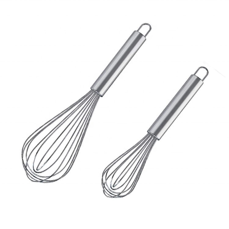 Hot Selling Kitchen Utensil 8 10 12 Inch Stainless Steel Egg Beater Whisk