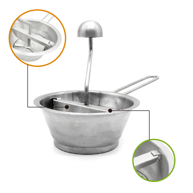 Mini Stainless Steel Food Mill For Vegetable Tomato Sauce Baby Food