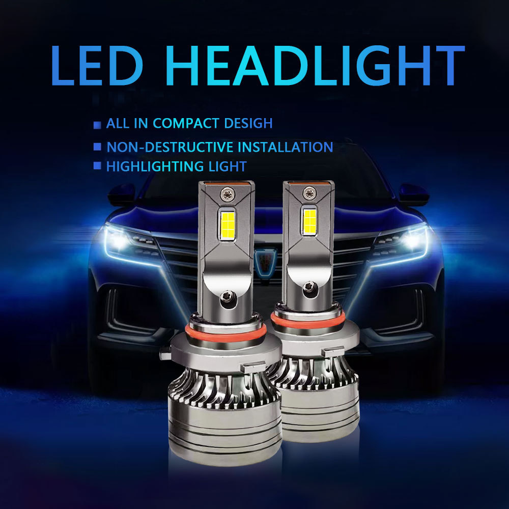 LED Headlight Bulbs Super Bright Auto Fog Light Spotlight 9006 Car Auxiliary Lamp for Mercedes-Benz HONDA Hyundai