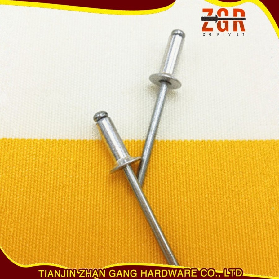 Best Price Open End Din 7337 Pop Rivet Silver Countersunk Head Blind Rivet For Office Furniture Made In China